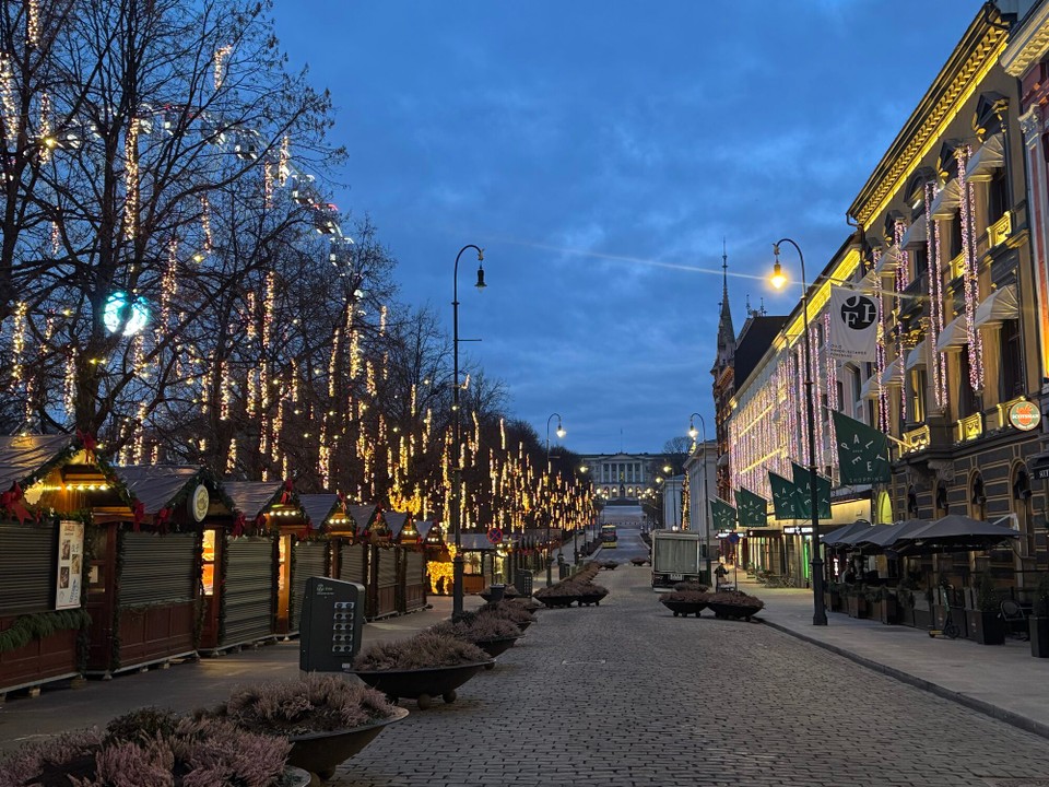 Norwegen - Oslo - Auf dem Weg zum ersten Café - macht aber erst um 10 Uhr auf, also Kehrtwende und in Richtung Plan B.