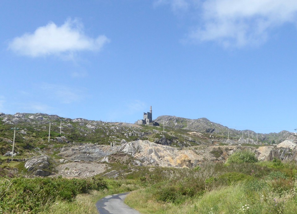 Ireland - Eyeries - John Lavallin Puxley’s company operated the Berehaven copper mines at Allihies from 1812-1912. Puxley Manor was ruined during the War of Independence but renovated during the Celtic Tiger era into a super luxury hotel, but is now sadly abandoned again.