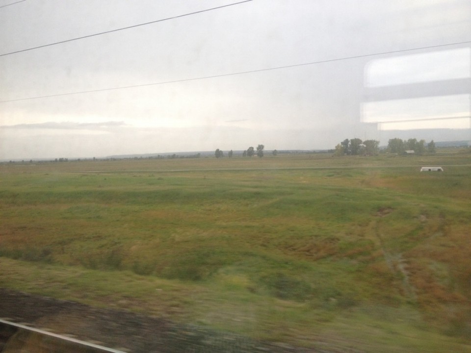Russia - Novosibirsk - Na dagenlang berkenbomen zijn de vlaktes nu wat uitgestrekter. En je ziet het hier niet, maar ook heuvelachtiger..