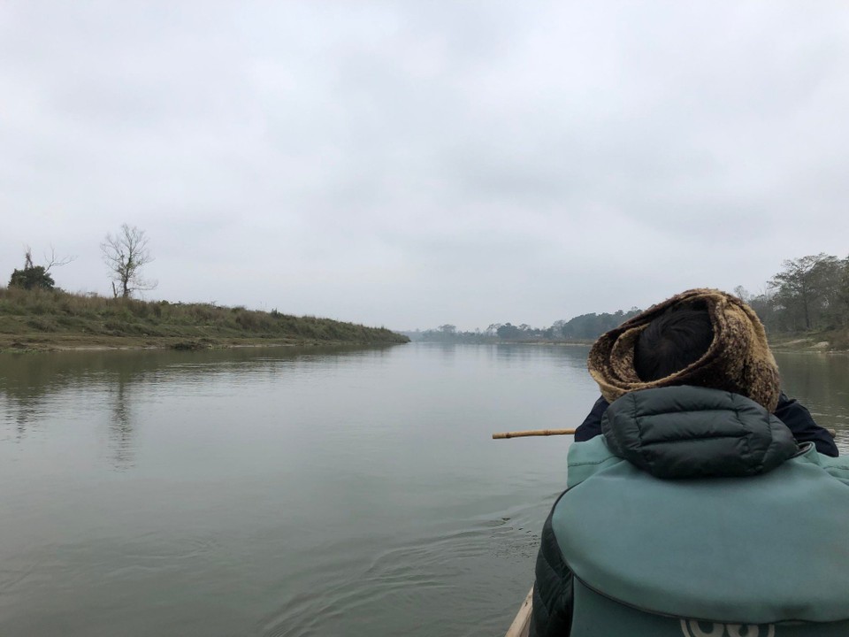 Nepal - Ratnanagar - Zuerst mit dem Boot über den Fluss in den Dschungel 