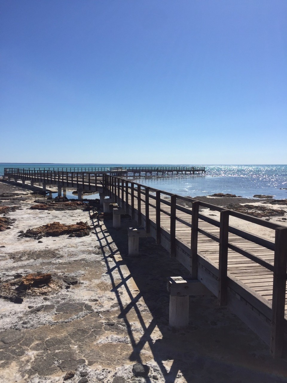  - Australia, Hamelin Pool - Boardwalk to stromatolites 