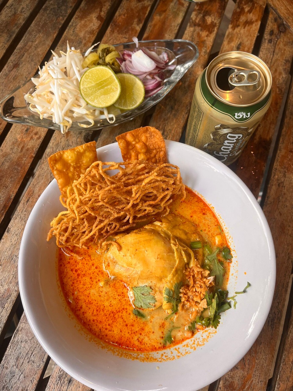 Thailand - Ko Chang District - Spent 4 hours getting my nails done today - waste of time and not even that nice 
BUT this was the best Khao Soi I’ve ever had. The lady who runs the shack was so lovely and was surprised that we found out about her from tik tok - she was so pleased, bless her 