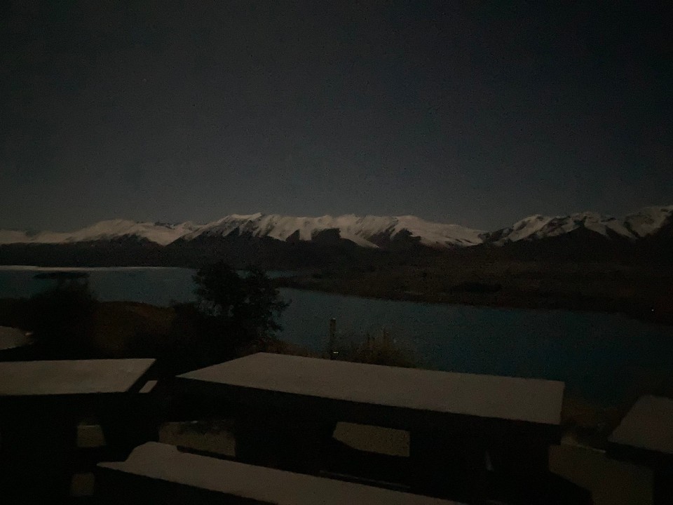 Neuseeland - Lake Tekapo - Durch den Mond ist es ziemlich hell hier oben 😃