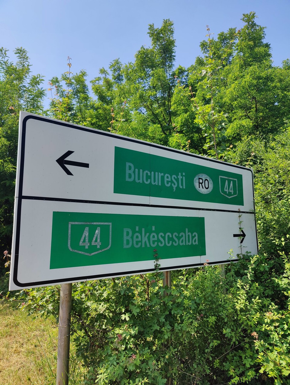 Rumänien - Vărșand - Grenze in Sicht