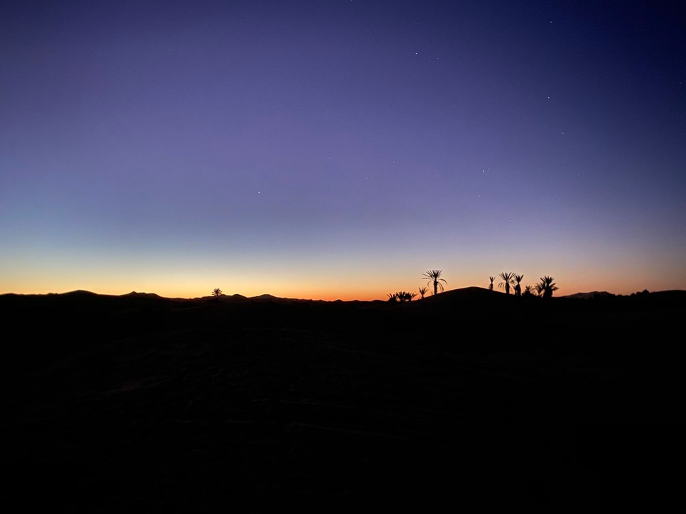 Marokko -  - ... und der Sonnenaufgang. 