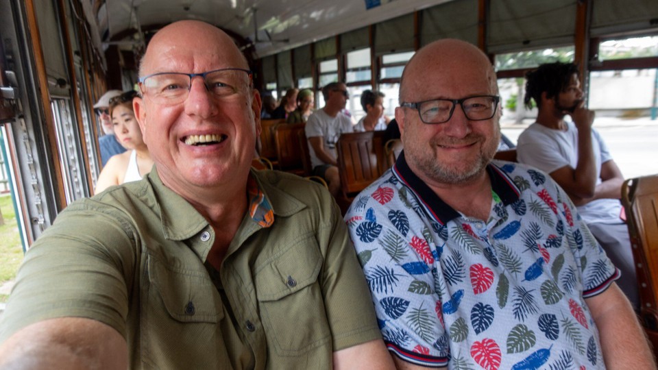 USA - New Orleans - Es ist kuschelig in der Bahn, das Ding ist etwa 120 Jahre alt. Und funktioniert, das ist Nachhaltigkeit.