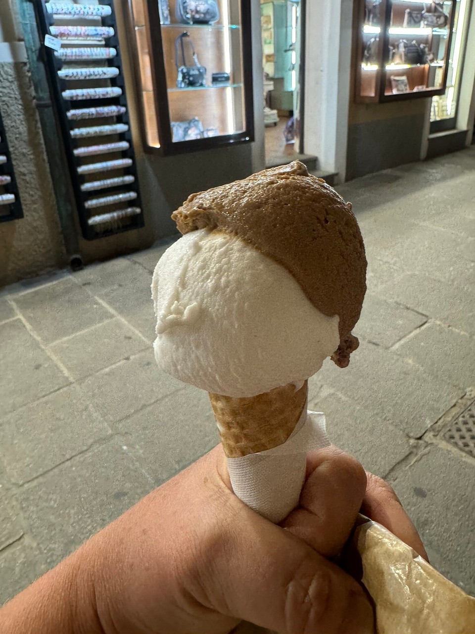 Italien - Capoliveri - Veganes Eis zum Nachtisch (Kaffee/Cocos)