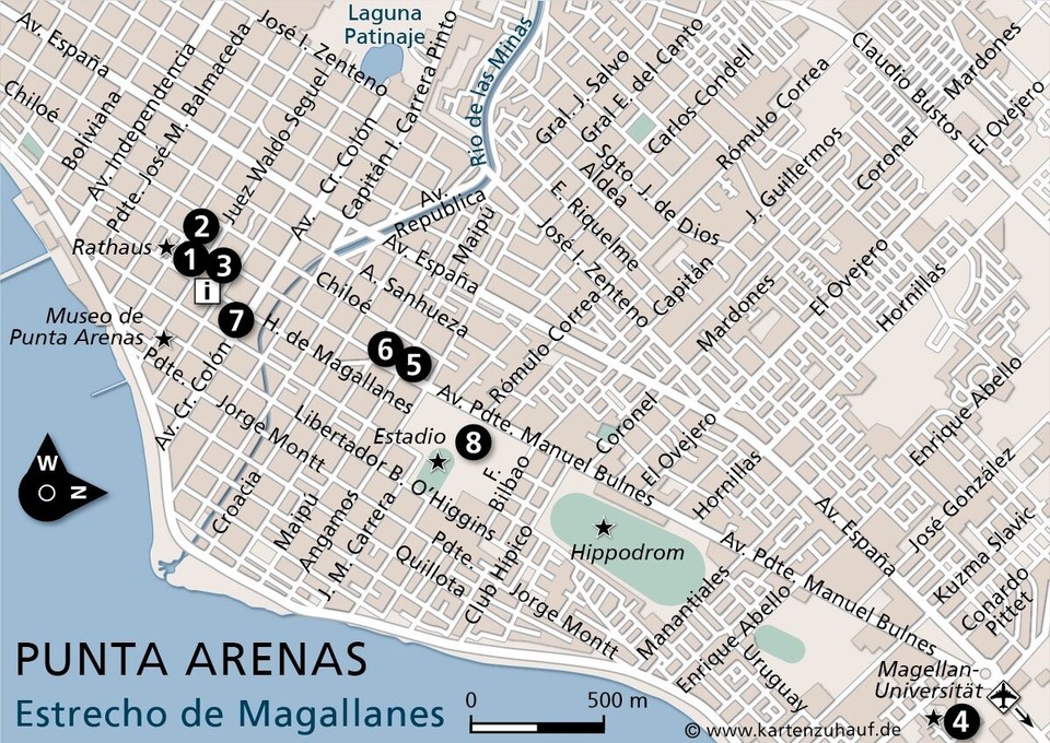 Chile - Punta Arenas - Stadtplan