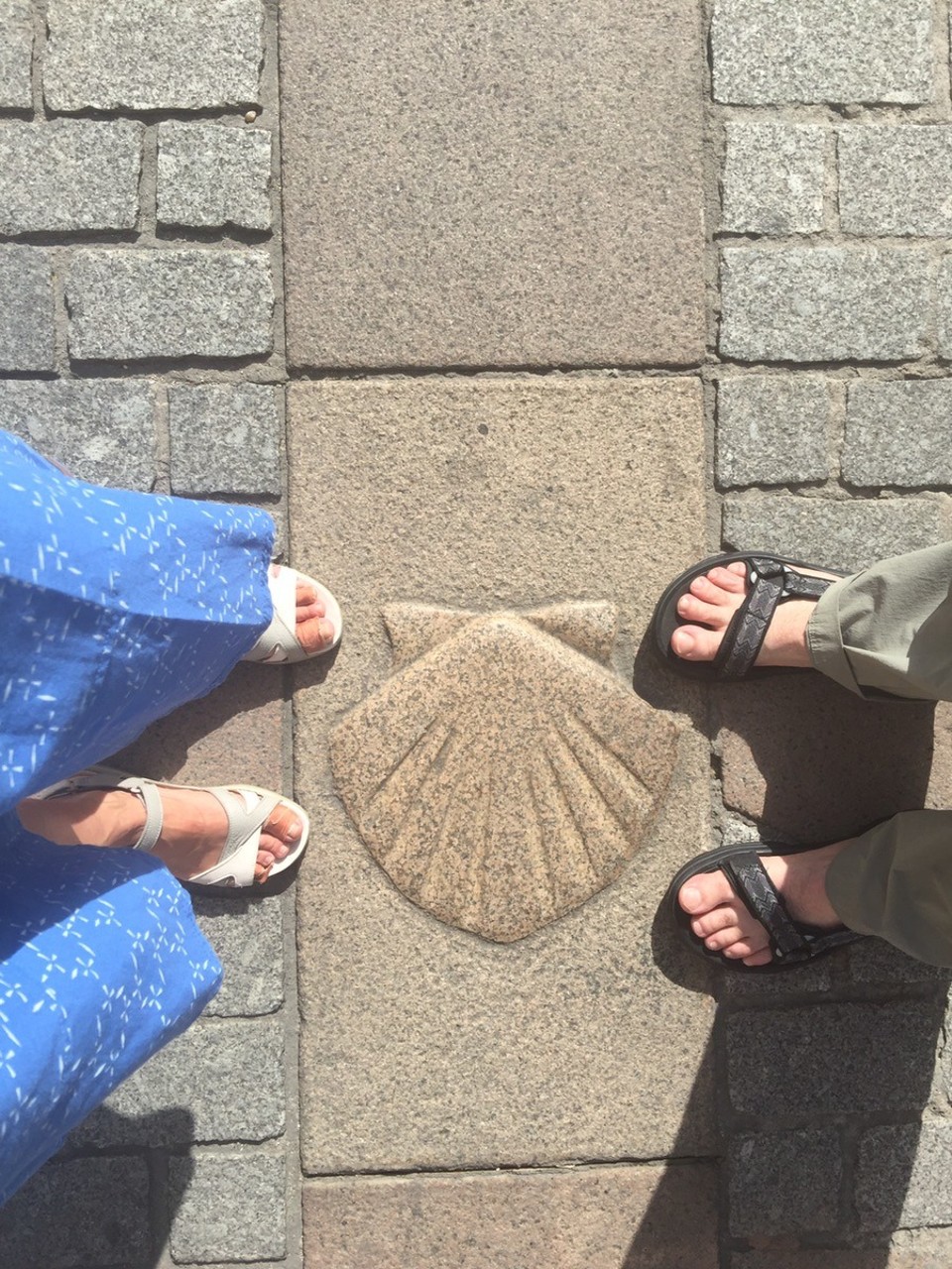  - Spain, Burgos - Camino shell leading to the Cathedral 