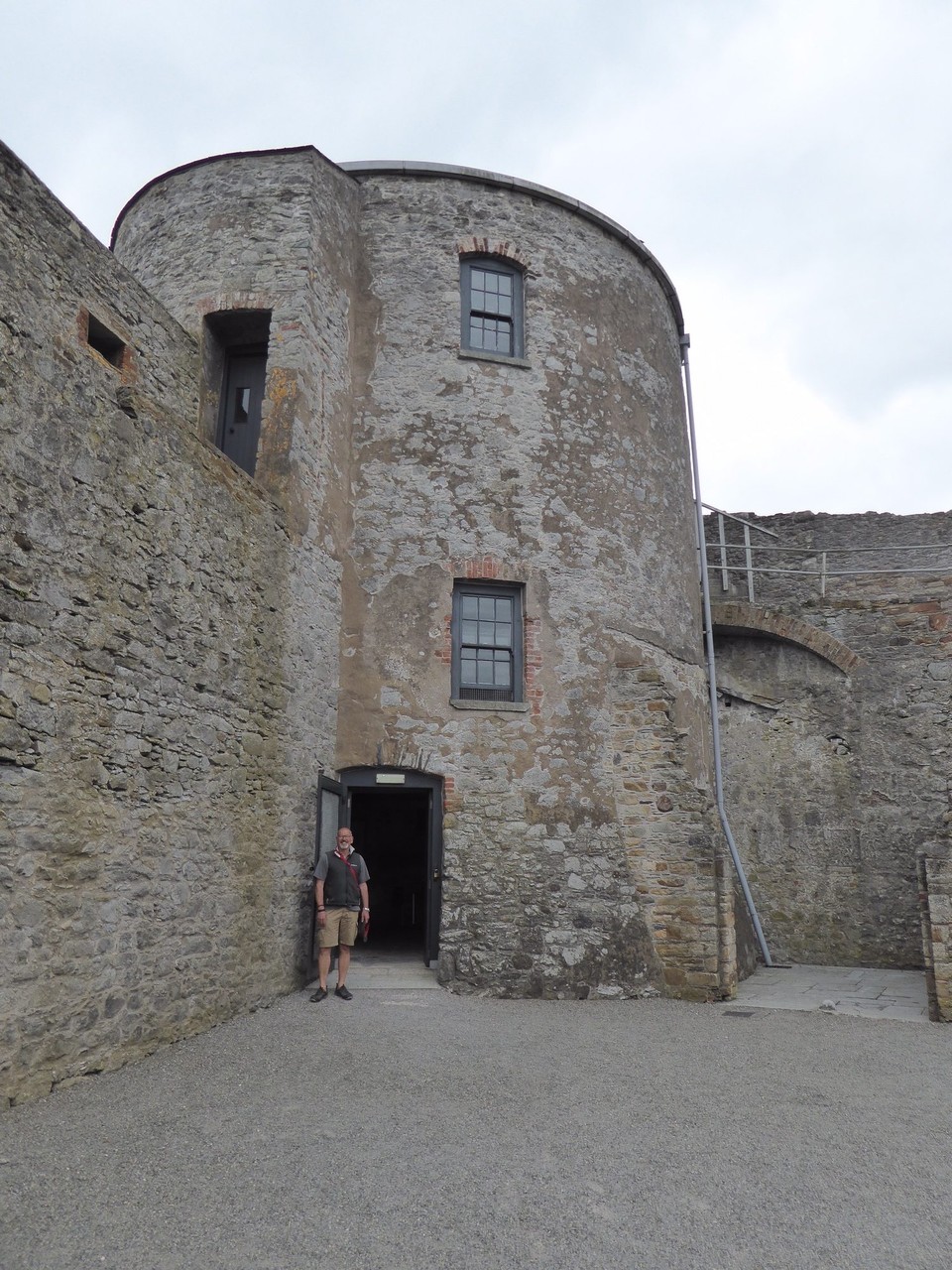 Ireland - Dungarvan - The castle has also been under almost constant attack and the South West Tower is the only original building of King John’s Castle safe enough to enter.  There has been some reconstruction, and the barracks were rebuilt after being burnt down by the IRA when they left.