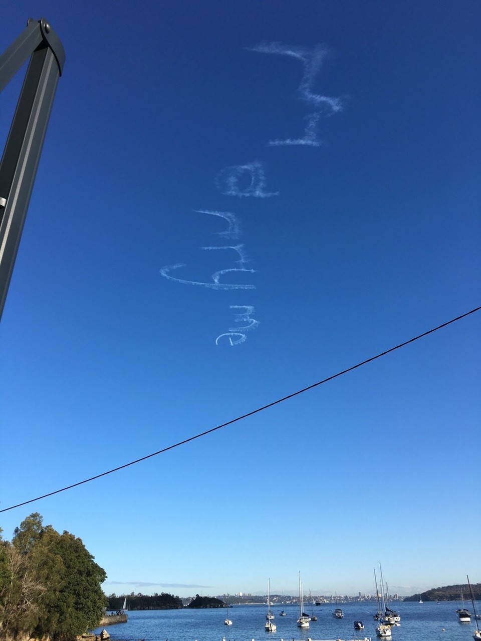 Australia - Sydney - Und was sehen wir auf diesem Ausflug - so einen süßen Heiratsantrag. Wo auch immer und wer auch immer gefragt wurde, ich hoffe sie hat 'Ja' gesagt