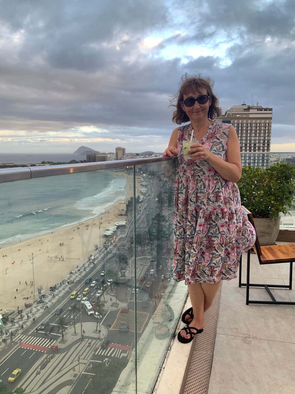 Brasilien - Rio de Janeiro - … und vom Dach unseres Hotels