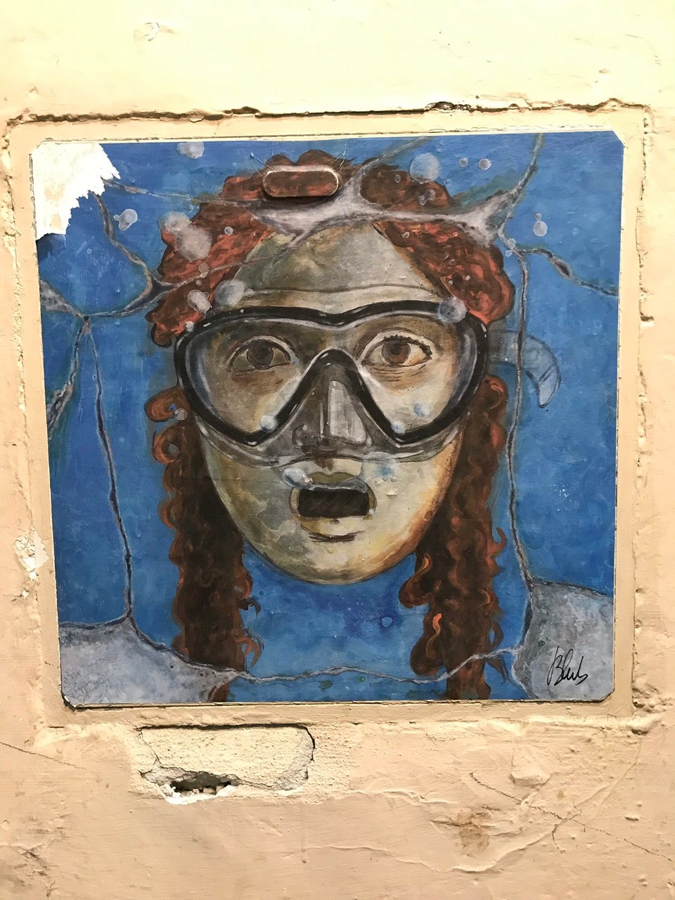 Italien - Vettica Minore - Street Art des gleichen Künstlers aus Venedig:)