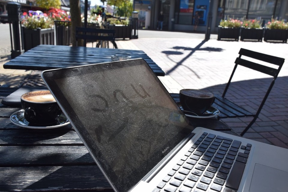 Neuseeland - Timaru - Vielleicht muss da mal jemand seinen Laptop putzen :)