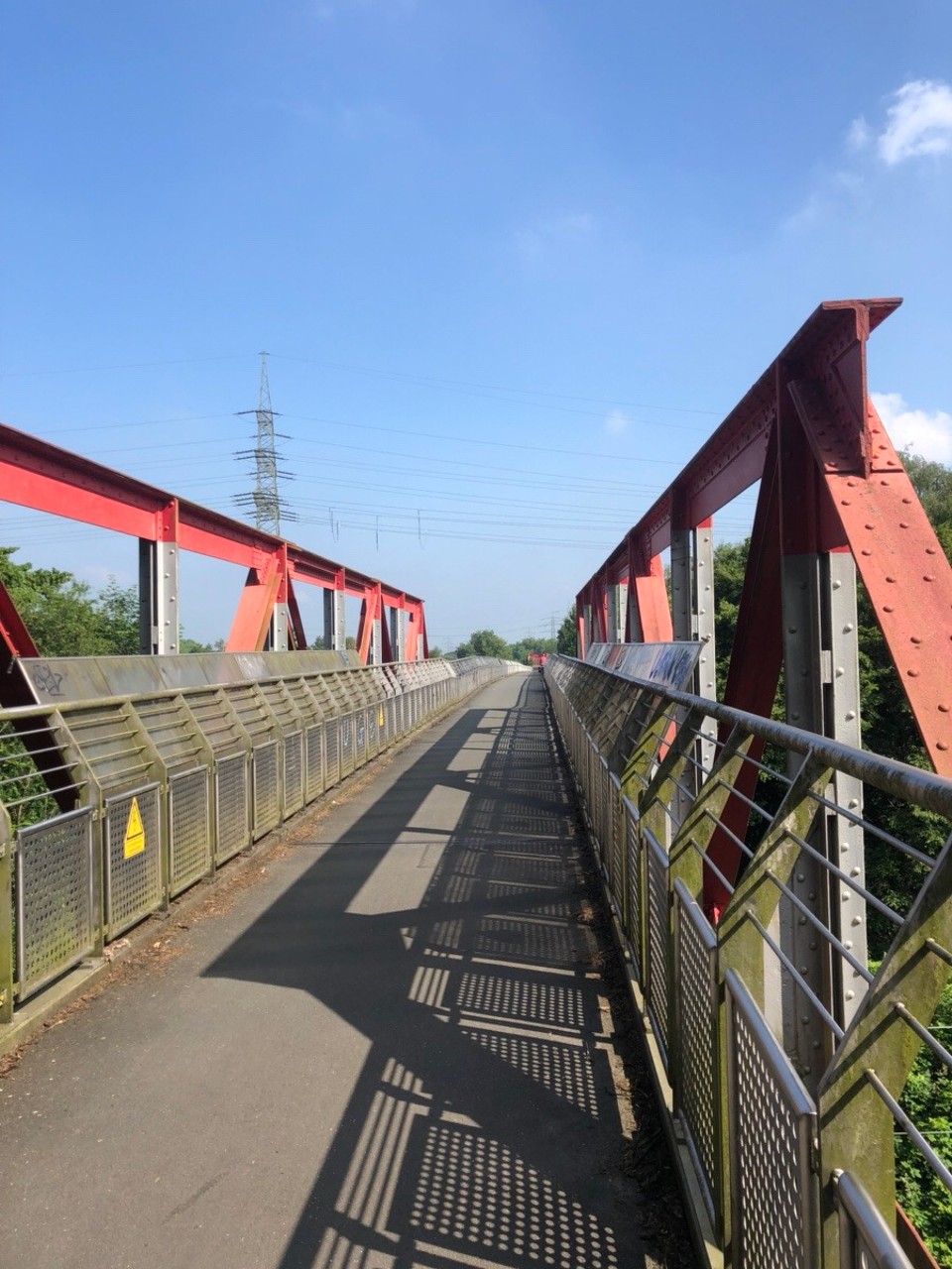 Deutschland - Lüdinghausen - Emscher Park Radweg mit sehr vielen bunten Brücken