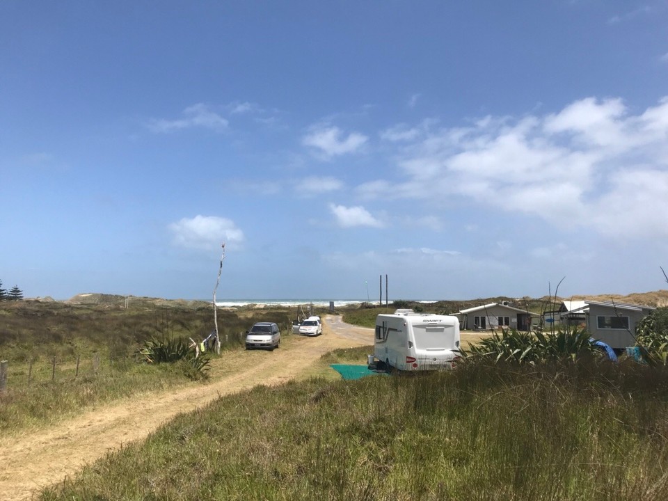 Neuseeland -  - Campingplatz am Ninety Mile Beach