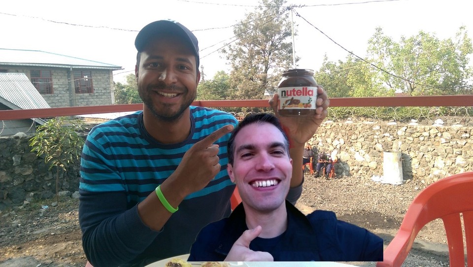 Demokratische Republik Kongo - Goma - Happy Birthday Nikita. Die Nutella haben wir in Gedenken an Dich mitgenommen..... Alle Fragen wo Du bist 😊