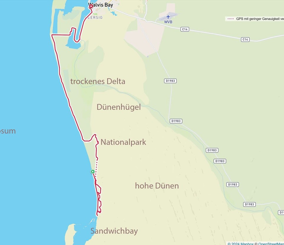 Namibia - Walfischbucht - Eisen Tour an d'Wüst