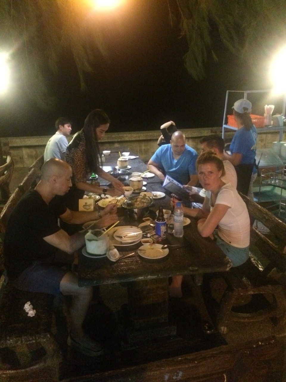 Thailand - Rawai - Abschiedsessen mit Max,Mark,Tommy und Ning.... Seafood und Thaiessen :)