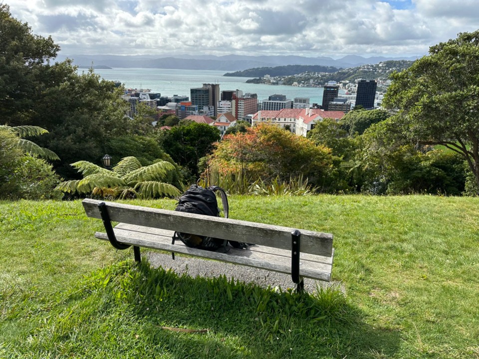 Neuseeland - Wellington - Toller Ausblick von der Seilbahn oben 