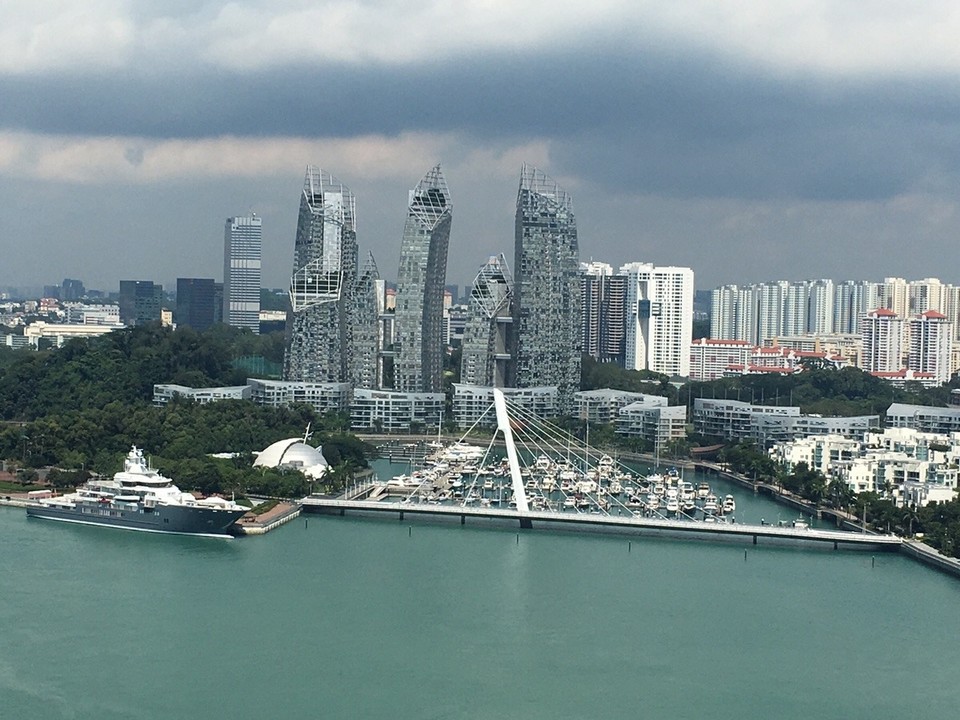 Singapur - Singapur - Jachthafen vor der Skyline