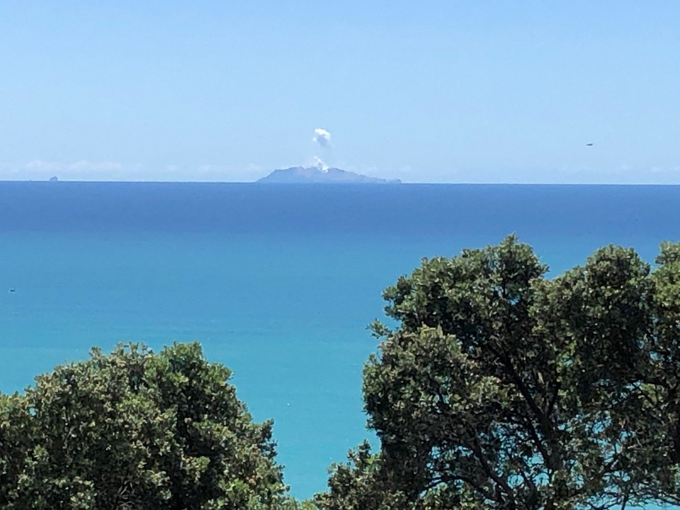 Neuseeland - Ōhope - Blick auf White Island