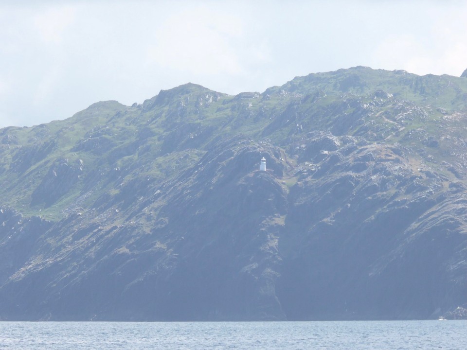 Ireland - Adrigole - Sheep’s Head Lighthouse was built in 1968 as a consequence of the development of Whiddy Island oil terminal. Helicopters were used to lift building materials and equipment from Kilcrohan. Access is now by a long flight of steps.