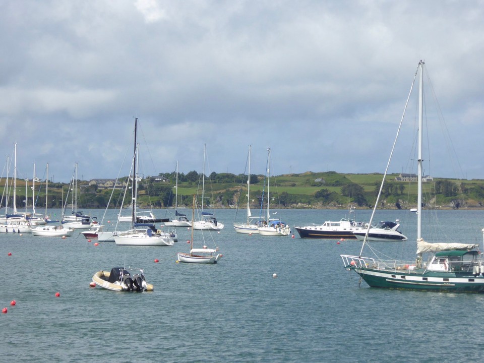 Ireland - Skibbereen - Avalon nestled amongst other boats.