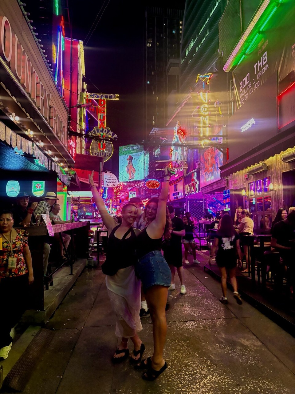 Thailand - Bangkok - Went to soy cowboy after which is a street similar to the walking street in Pattaya and Phuket… lots of gogo bars and strip clubs. We found a civilised sports bar and had drinks in there