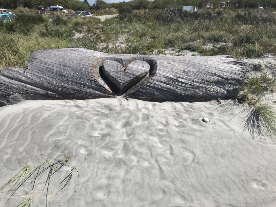 Neuseeland - Westport - Hier war jemand sehr verliebt, leider nicht Wolfgang 