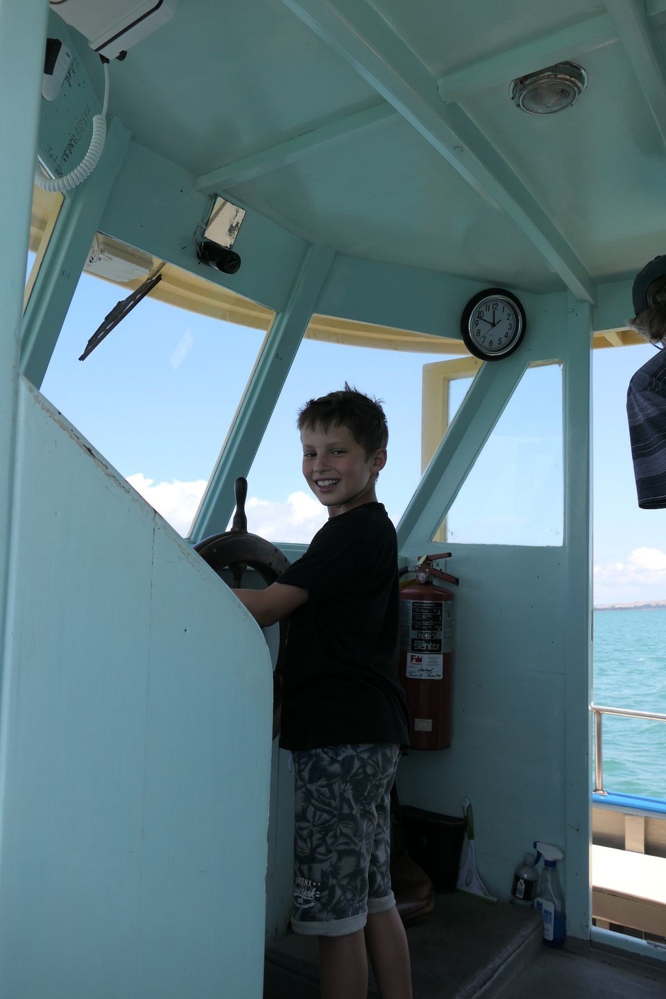 Neuseeland - Paihia - Captain Jan fährt uns zurück nach Paihia