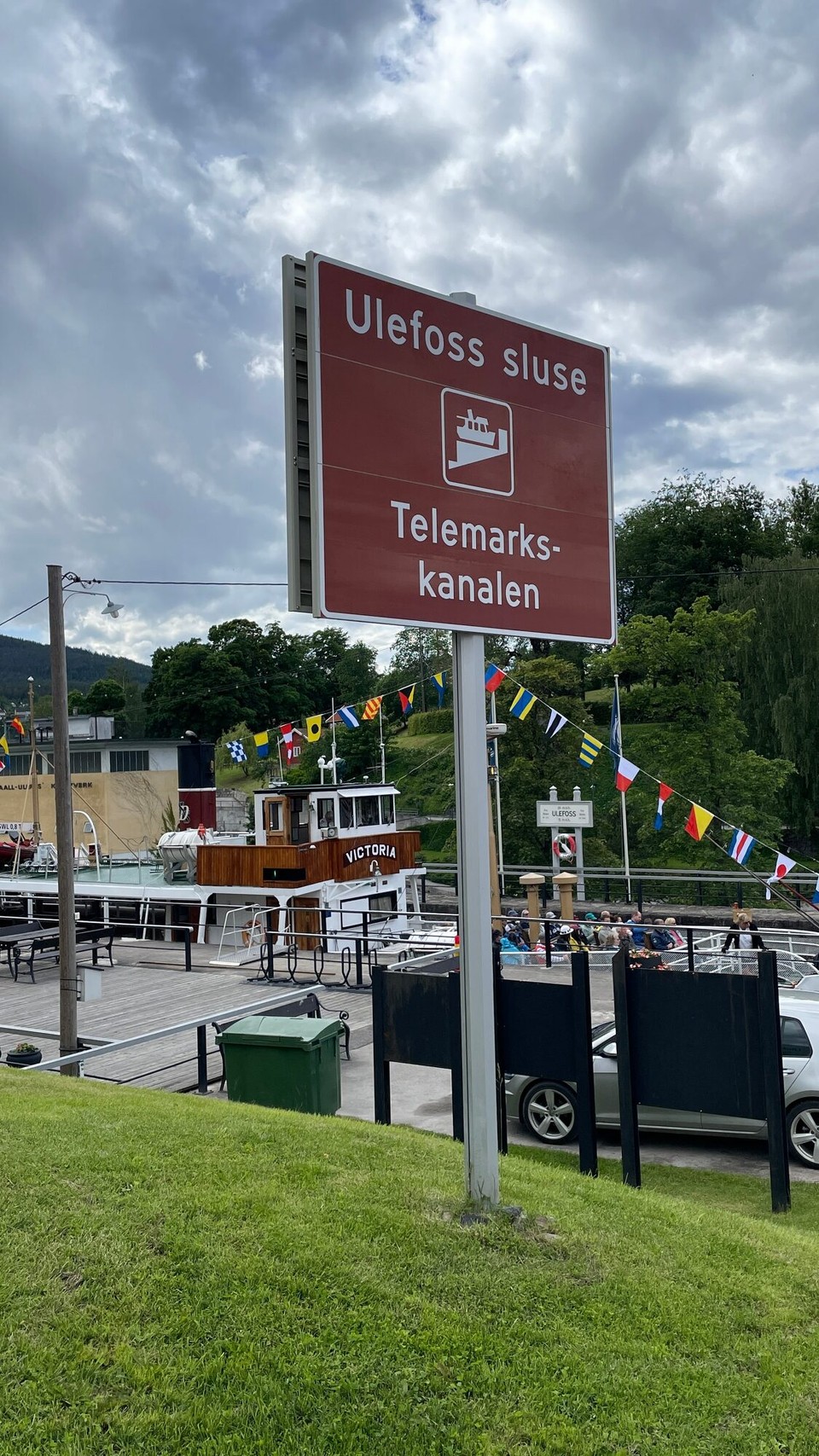 Norwegen - Skien - Telemarkskanalen - Schleuse bei Ulefoss