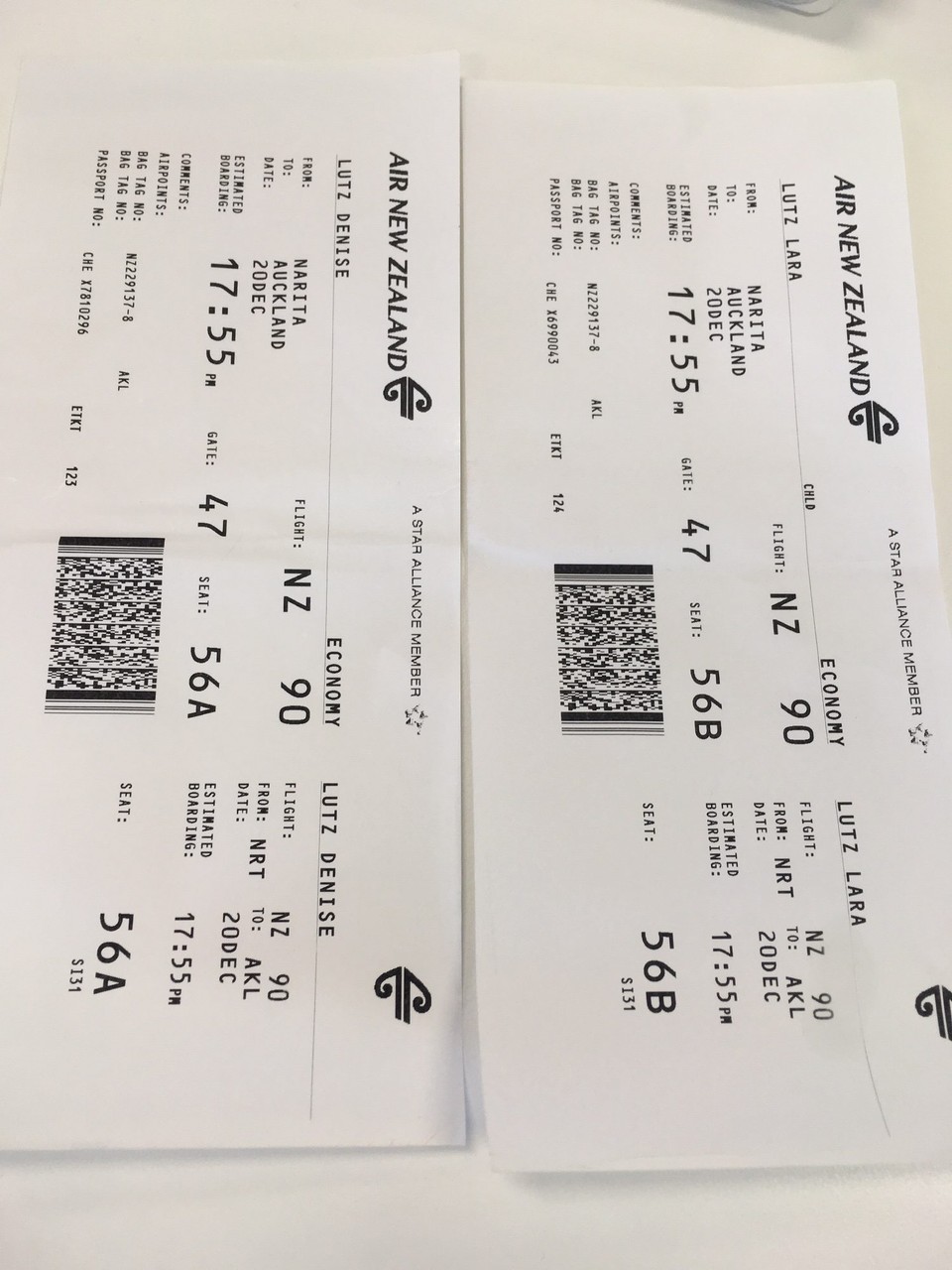 Japan - Taito-Ku - Am Morgen haben wir die 🧳 gepackt die Flugtickets dürfen ja nicht fehlen 