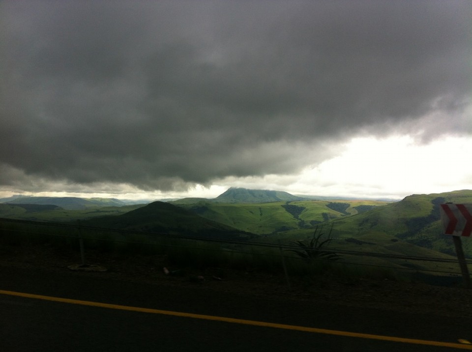 Südafrika - Ballito - Fahrt in die Berge,..., das Wetter kann hier sehr unbarmherzig sein.