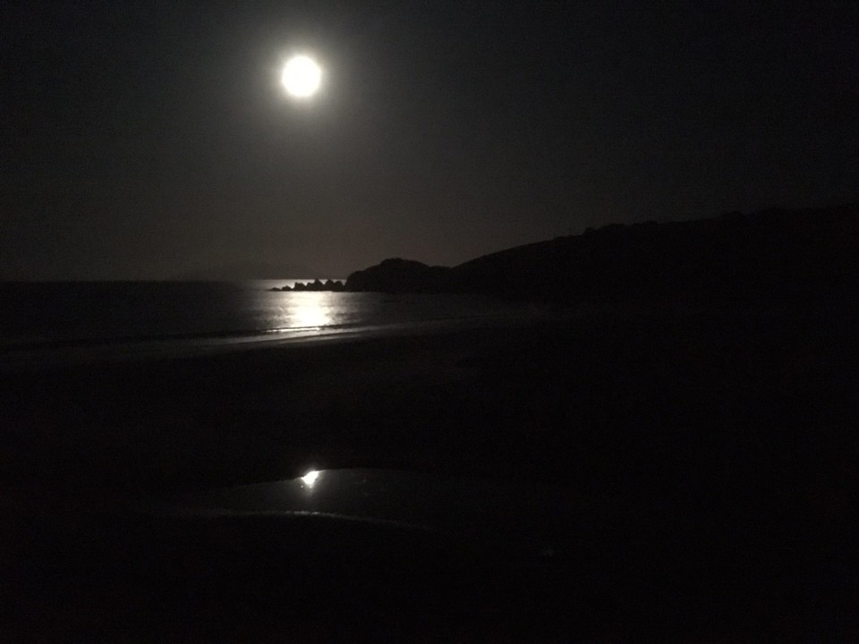Neuseeland - Tawharanui Peninsula - Dies war ein fantastischer, beinahe schon magischer Abend. Vollmond inklusive.