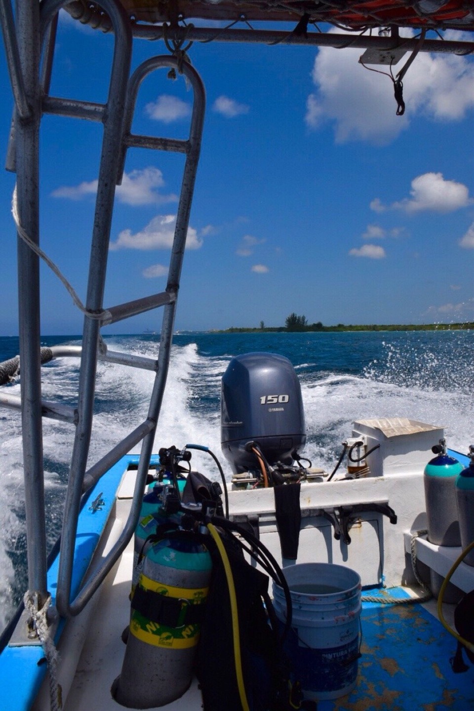 Mexiko - Cozumel - Schnell noch ein Boot gecheckt sonst wird es nichts mit Tauchen.