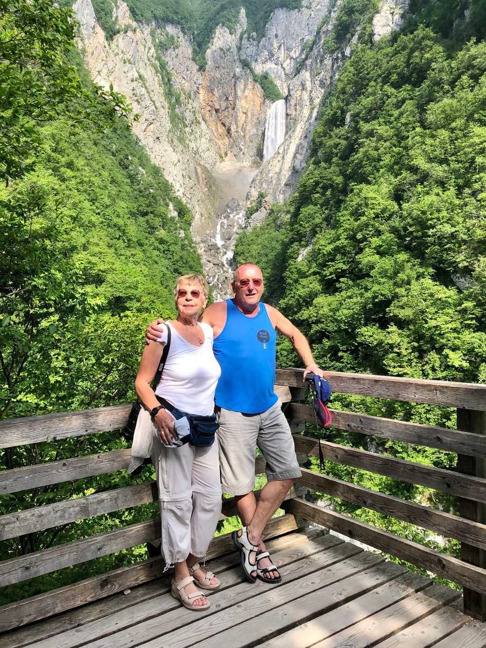 Slowenien - Bovec - Ausblick zum Slap Boka