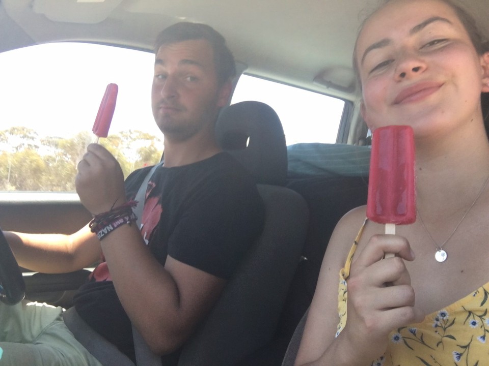 Australien - Norseman - Bei 43 Grad haben wir es kaum noch ausgehalten.