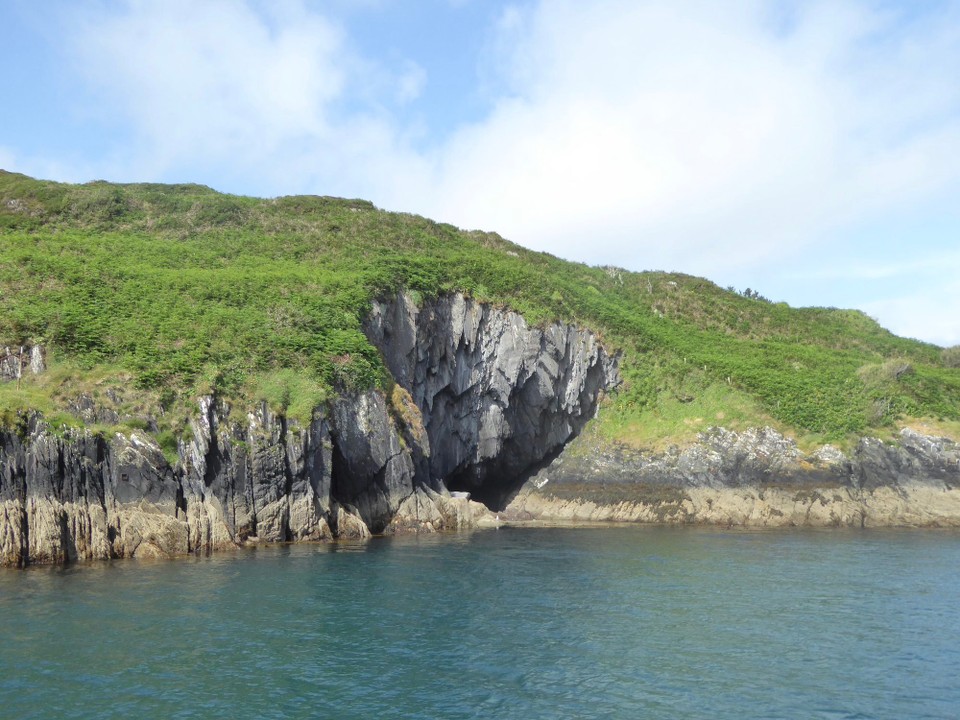 Ireland -  - Barloge Creek is a beautiful bay with shallow blue green waters. A few other boats were anchored, but we easily found a spot.