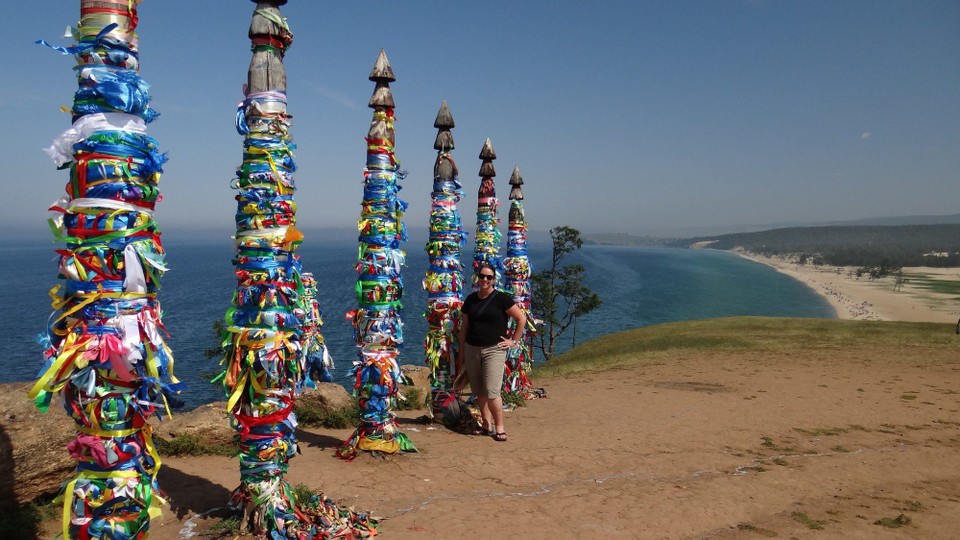 Russia - Lake Baikal - Standard Orkhon Island pose No.1