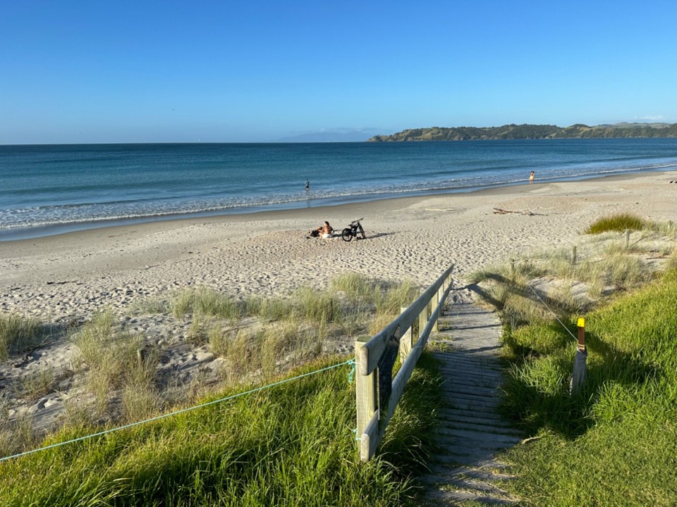 Neuseeland - Waiheke Island - war das mit dem Bike genau richtig.