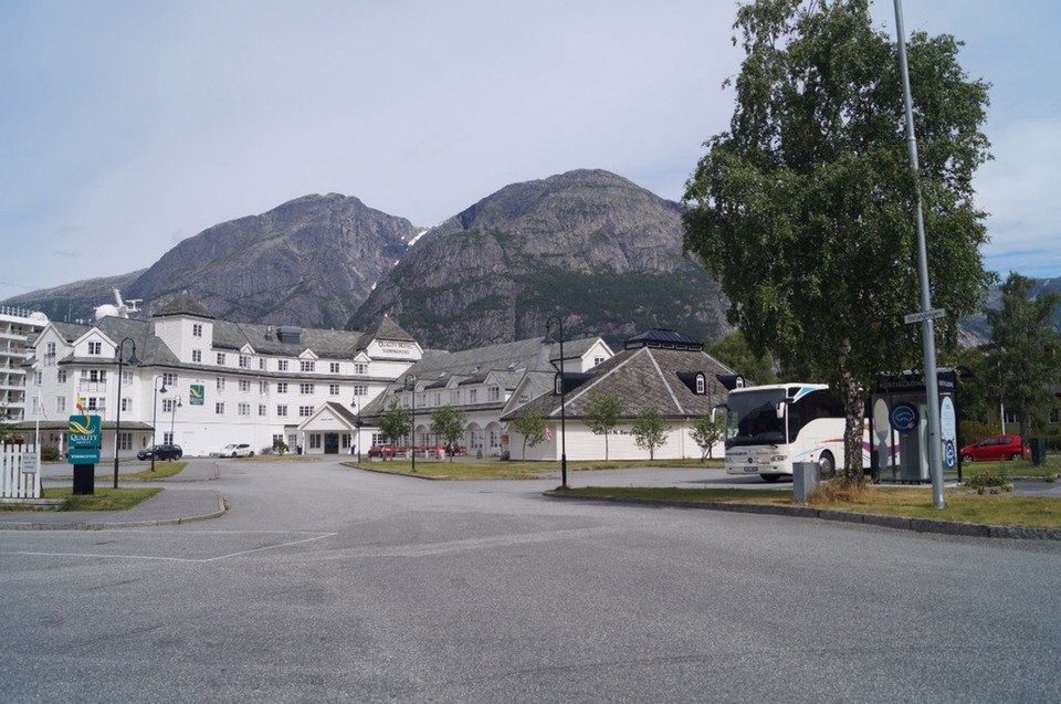 Norwegen - Eidfjord - Eine Hotel Anlage.
