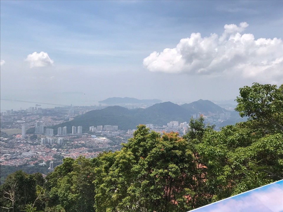 Malaysia - Georgetown - Stunning view of Penang from Penang Hill