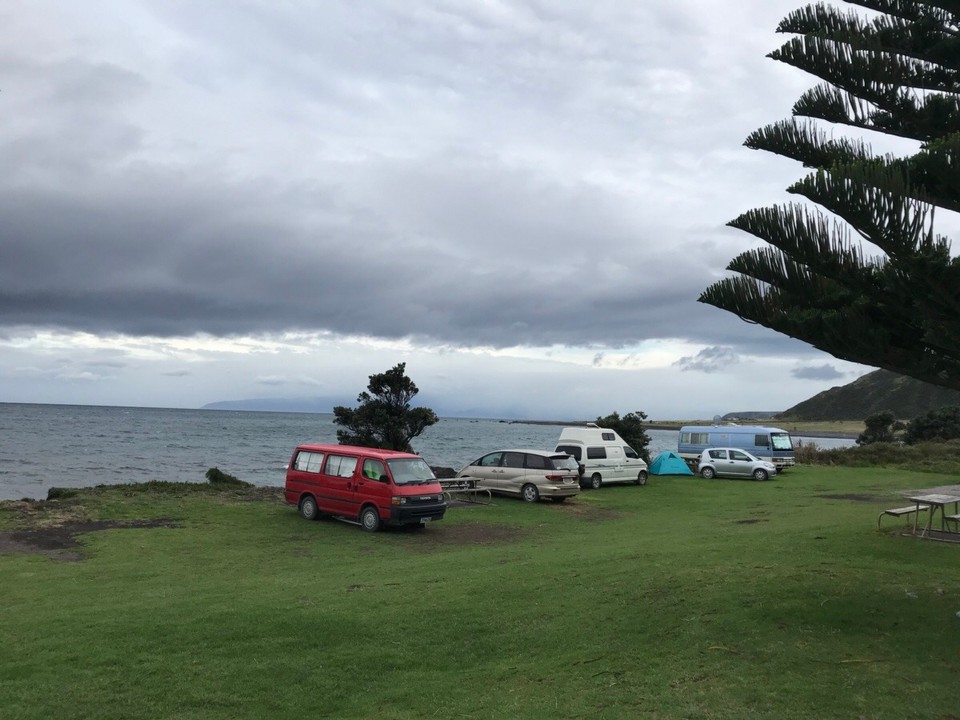Neuseeland -  - Übernachtung am Cape Palliser 