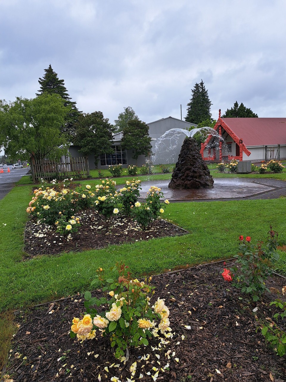 Neuseeland - Taumarunui - Ein schöner Garten in dem etwas runtergekommenen Whanganui 