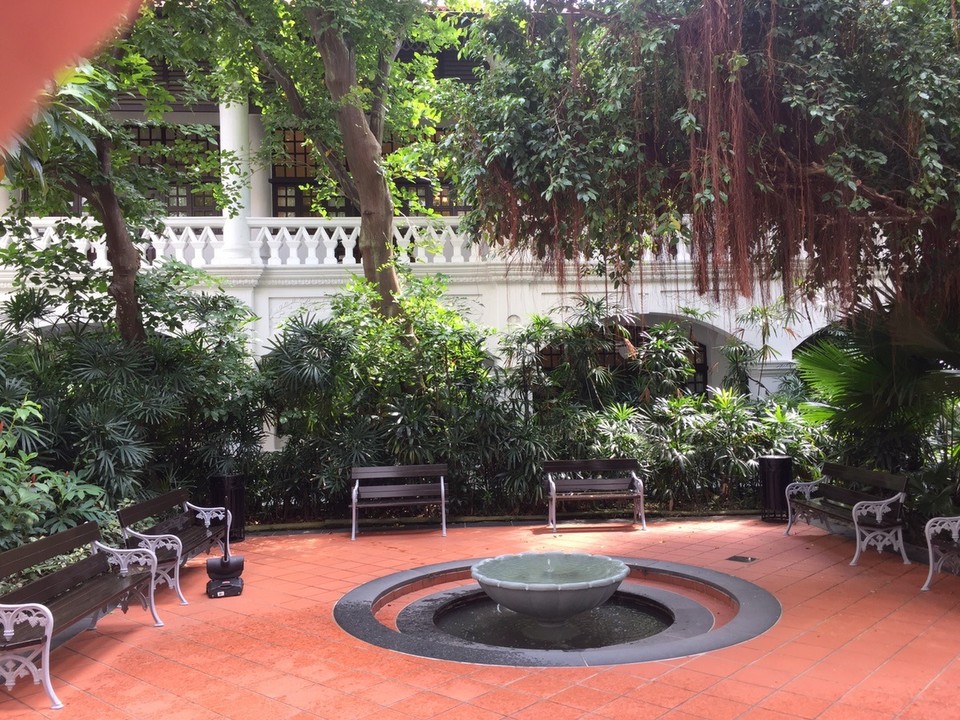 Singapur - Singapur - Raffels Hotel Innenhof