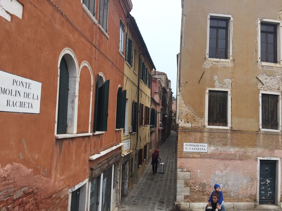  - Italy, Venice - On our way to the public water bus to the airport