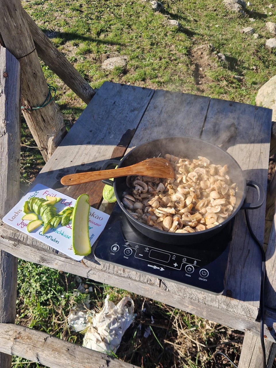 Italien - Augusta - kochen im Freien 