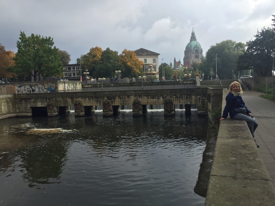  - Germany, Hannover - The Leine Palace Bridge. Built 1686. Designed by Italian architect Hieronimo Sartotio. 