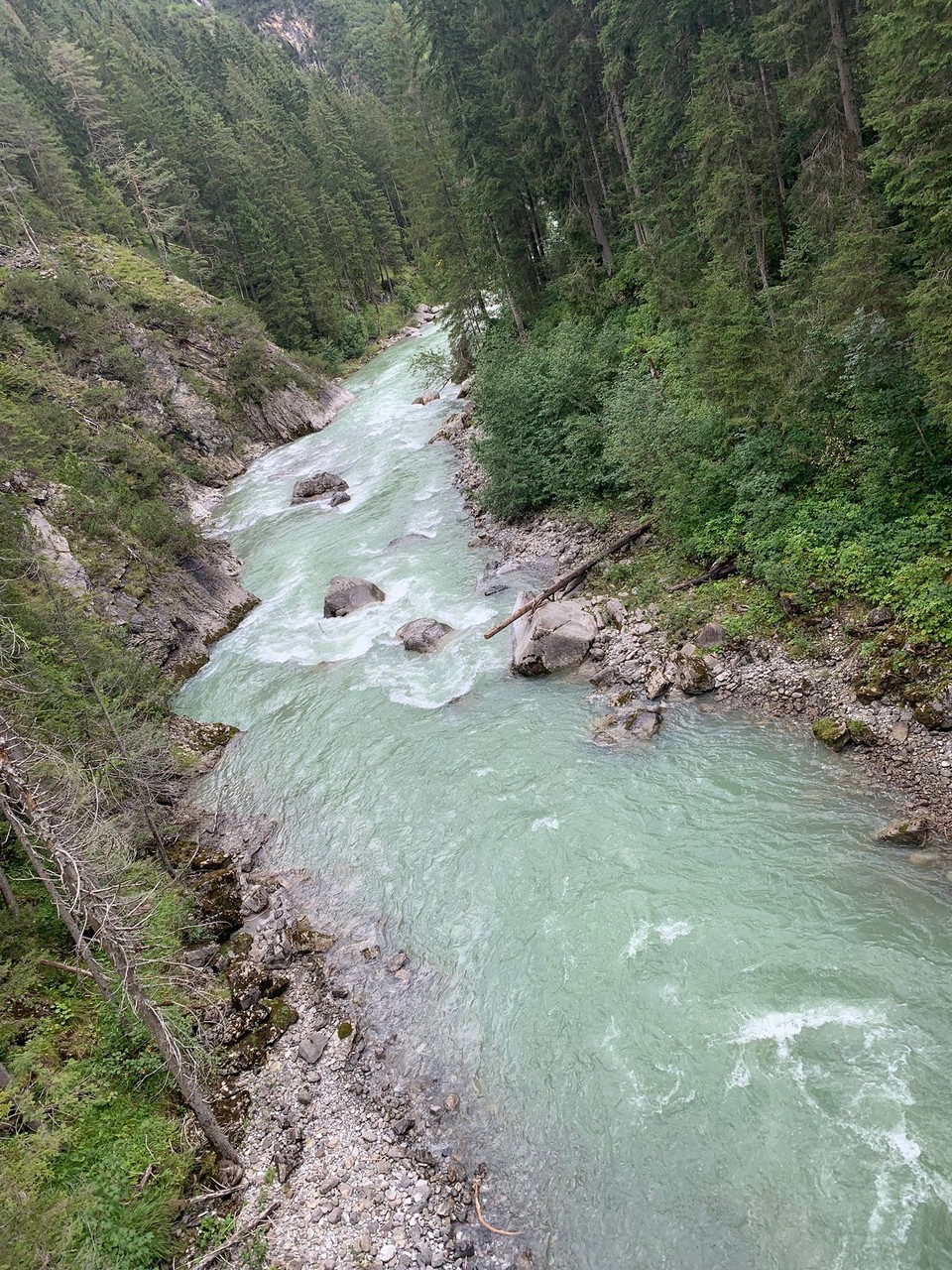 Österreich - Steeg - Hier rauscht der Lech ziemlich laut. 